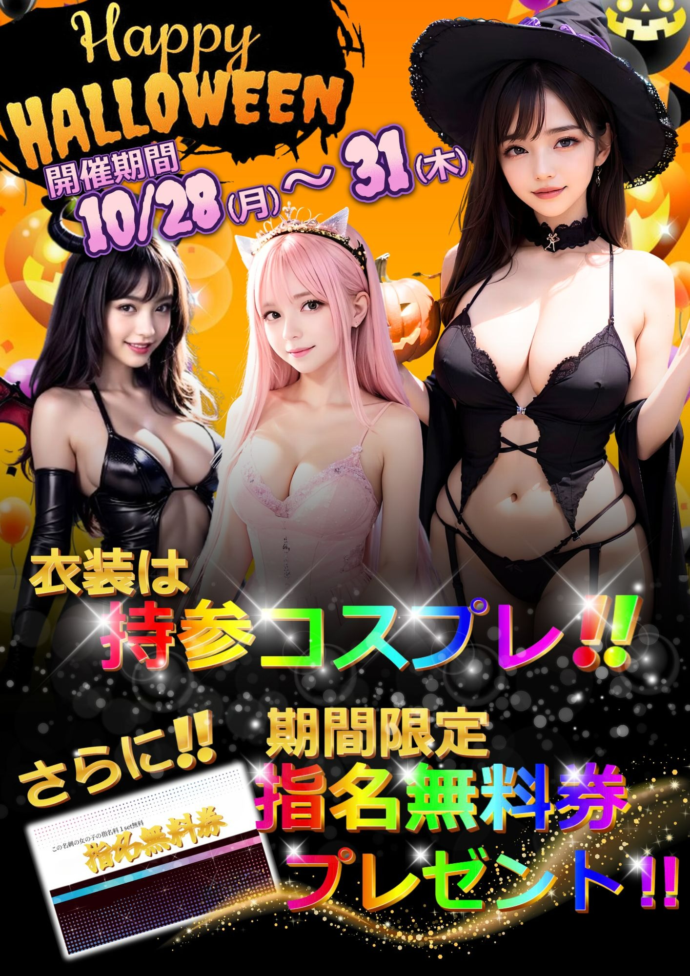 10/28(月)～10/31(木)【超激熱イベント】開催決定！！